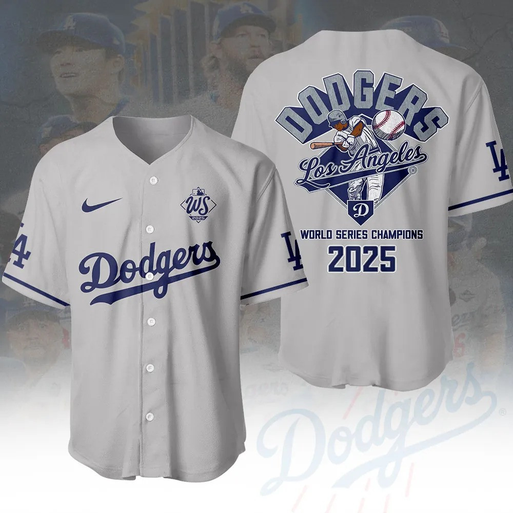 Los Angeles Dodgers 2025 Baseball Jersey World Series Champions Merch Gifts For Baseball Lovers-1