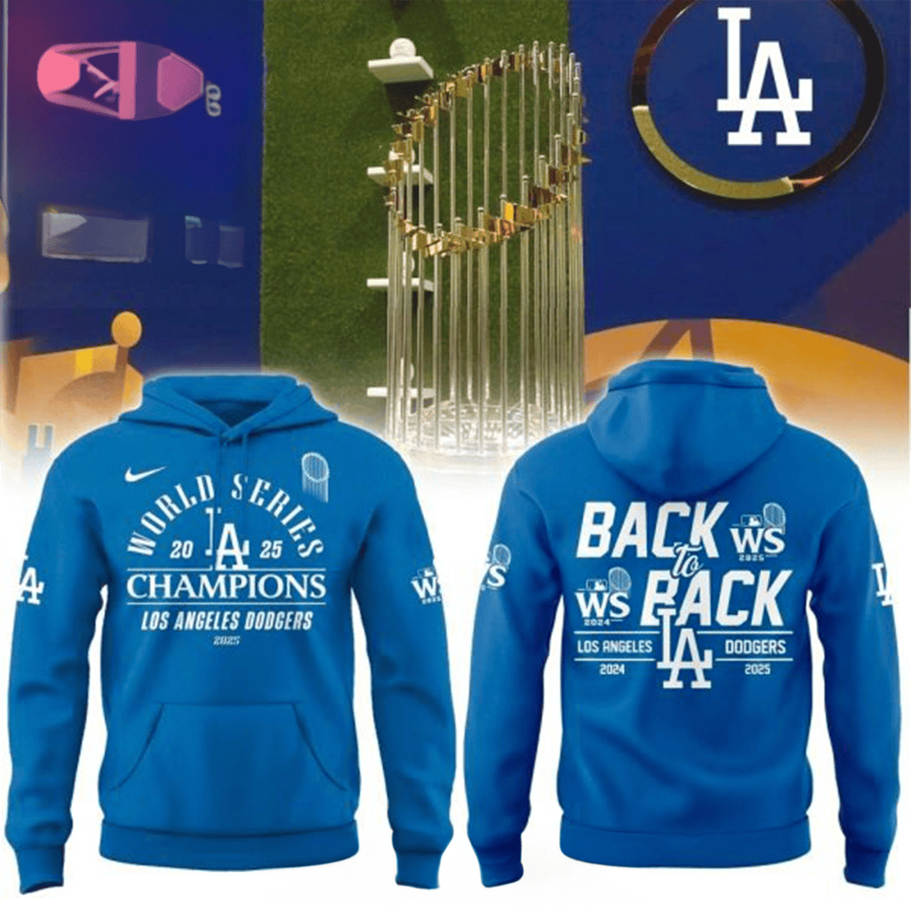 Los Angeles Dodgers 2025 Hoodie Back To Back World Series Champions Hoodie LA Dodgers Gifts-1
