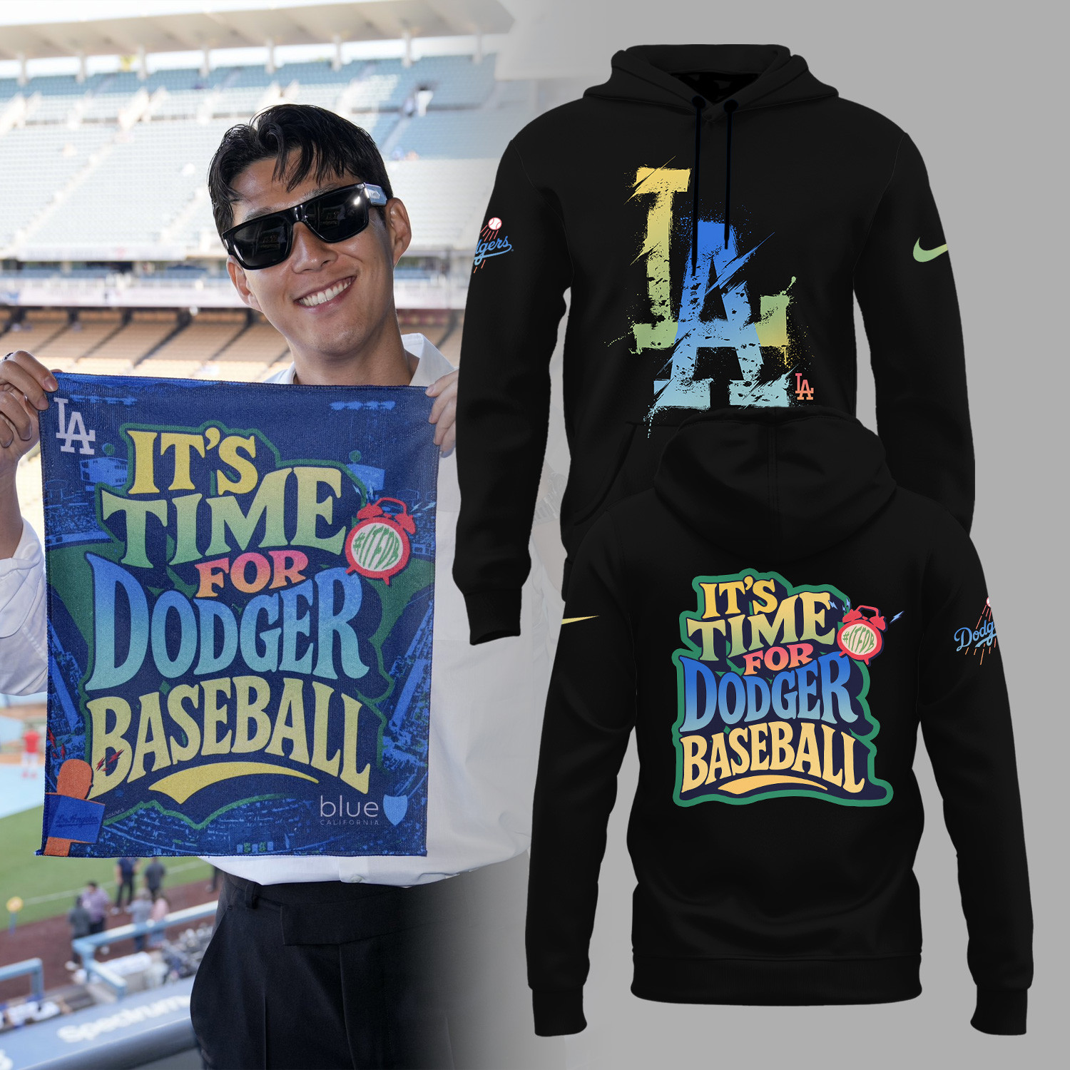 Los Angeles Dodgers 2025 Hoodie It's Time For Dodger Baseball Baseball Merch Gift Ideas-1 Los Angeles Dodgers 2025 Hoodie It's Time For Dodger Baseball Baseball Merch Gift Ideas-1