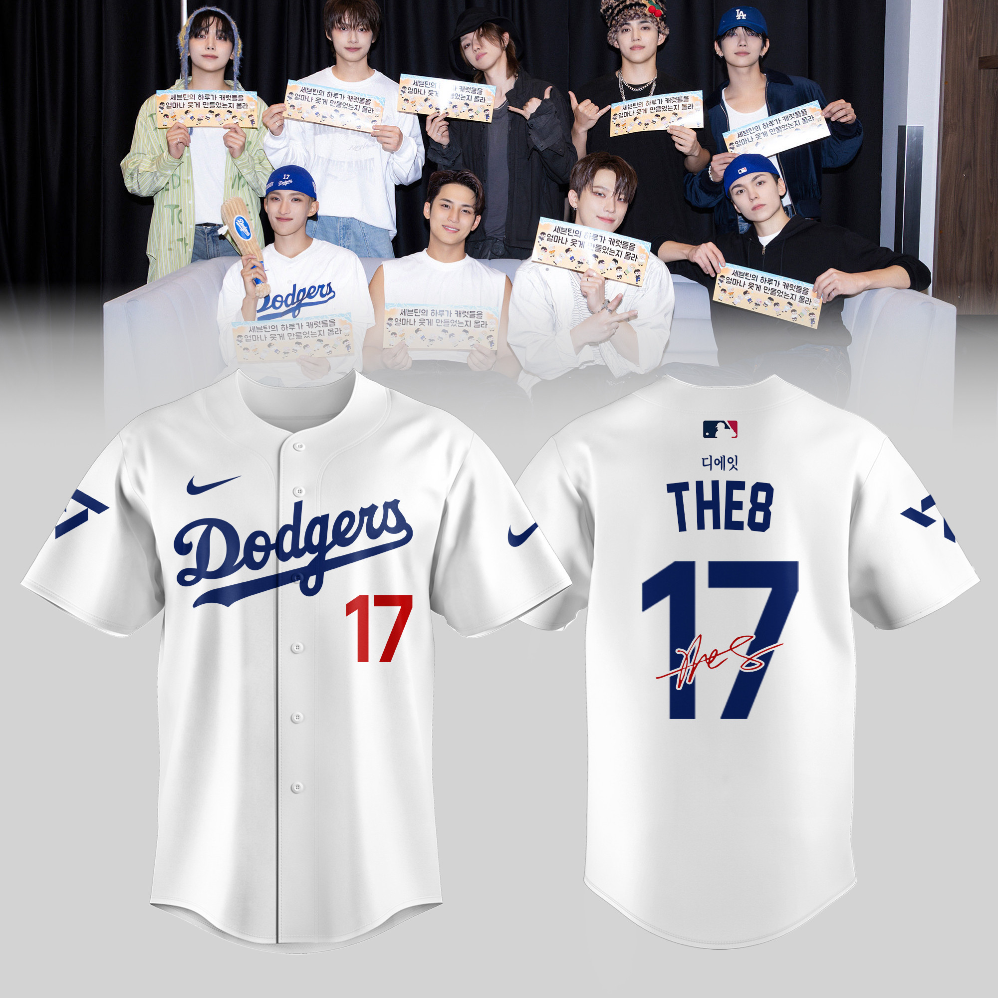 Los Angeles Dodgers 2025 Jersey The8 17 Baseball Themed Signature Shirt Gifts For Sport Players-1