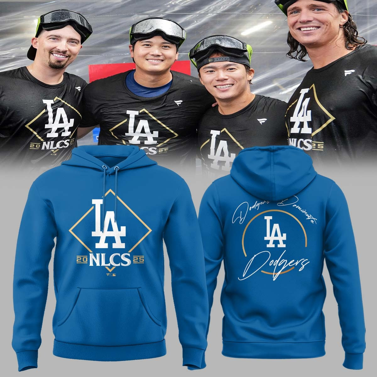 Los Angeles Dodgers 2025 NLCS Champions Hoodie Dodgers Merch Gift Ideas For Baseball Fans-1 Los Angeles Dodgers 2025 NLCS Champions Hoodie Dodgers Merch Gift Ideas For Baseball Fans-1