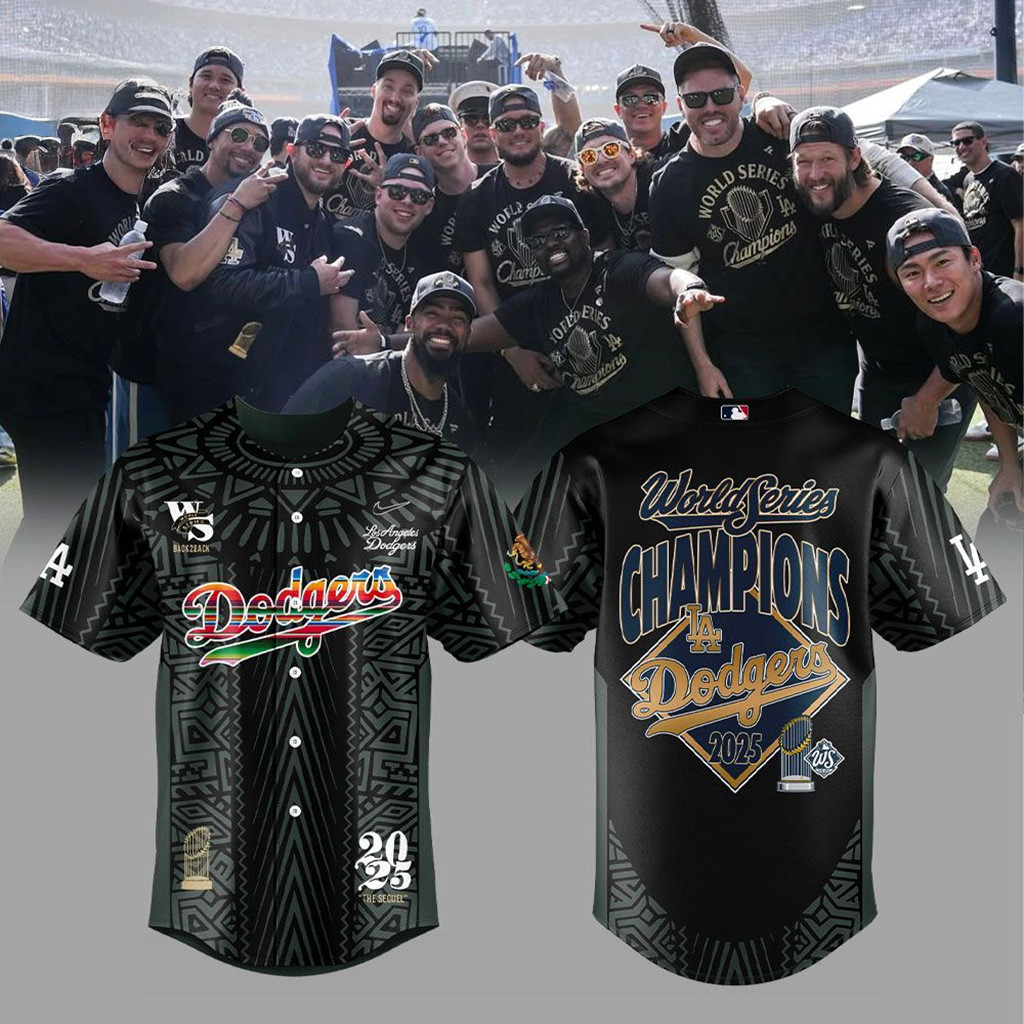 Los Angeles Dodgers 2025 World Series Championship Jersey Mexican Heritage Theme Jersey-1