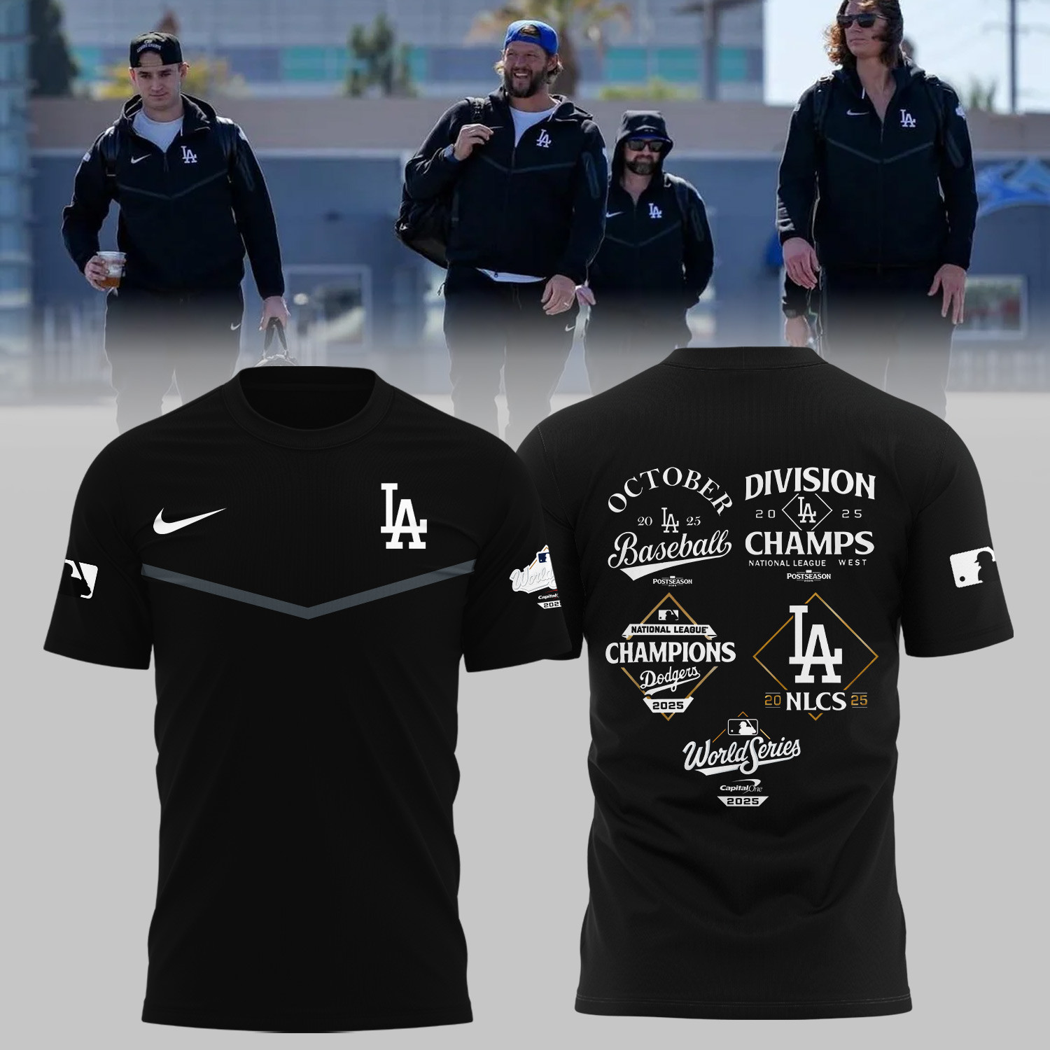 Los Angeles Dodgers 2025 World Series T-Shirt Baseball Father's Day Gift Ideas-1