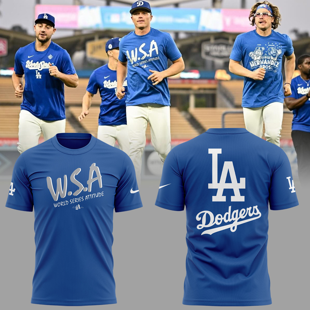 Los Angeles Dodgers 2025 World Series T-Shirt WSA Sport Day Merch Unique Baseball Gifts-1