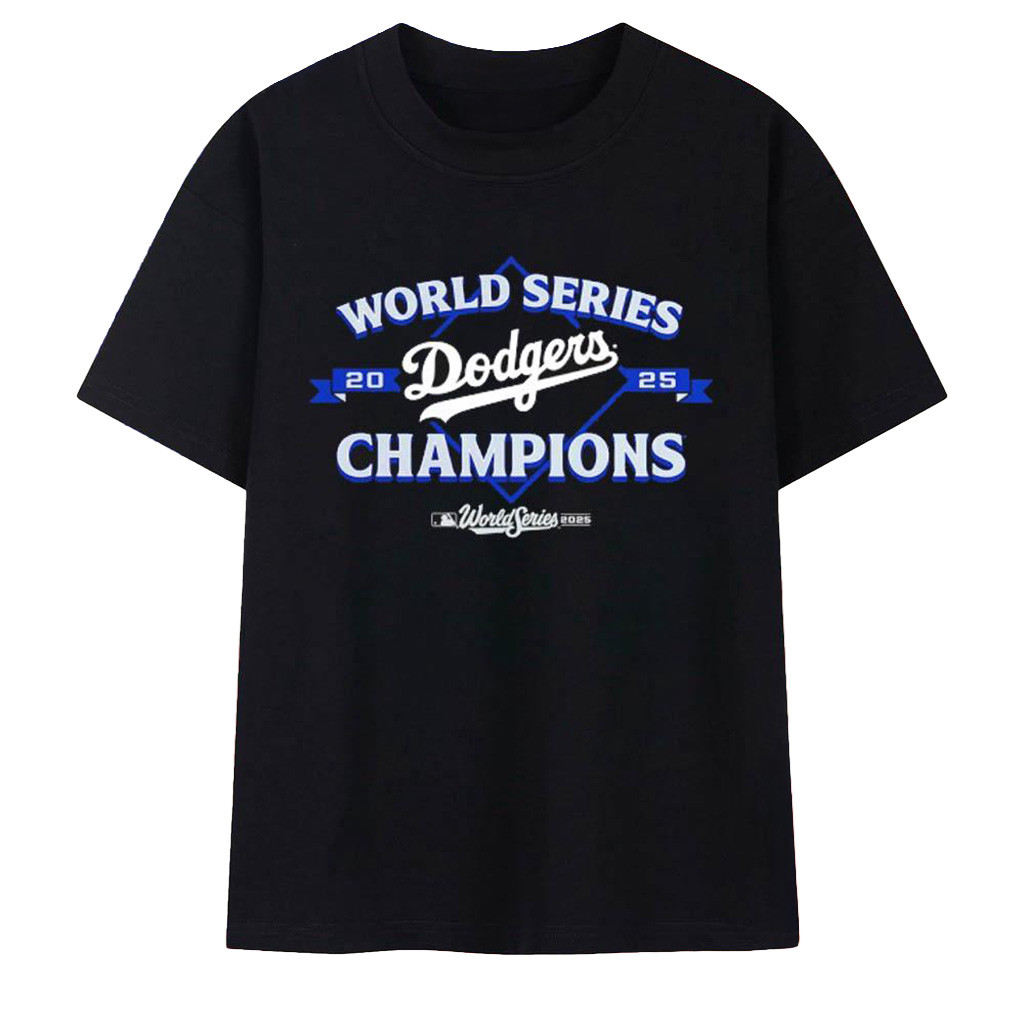 Los Angeles Dodgers 9X Champions 2025 World Series T-Shirt Dodgers Merch Father Gifts-1