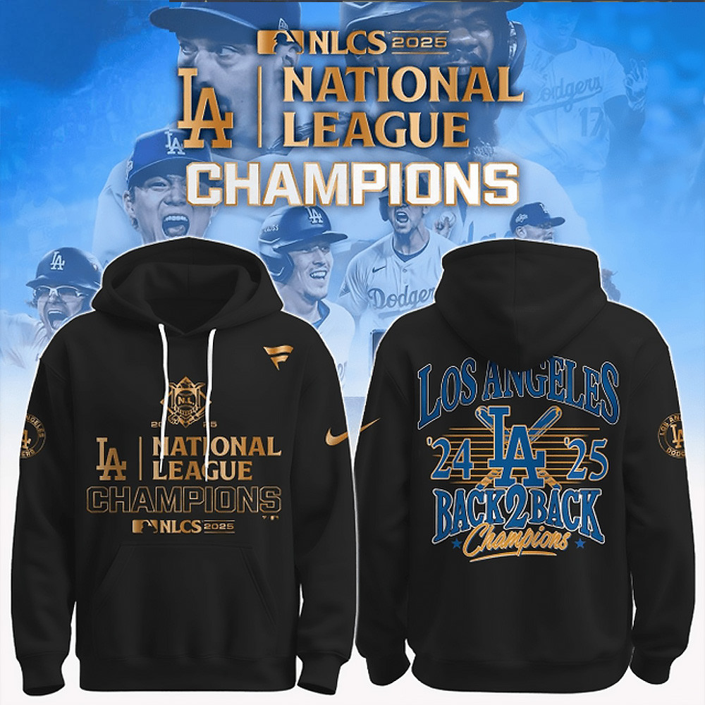 Los Angeles Dodgers Back 2 Back Hoodie NLCS 20252 Merch Back 2 Back LA Dodgers Gifts-1