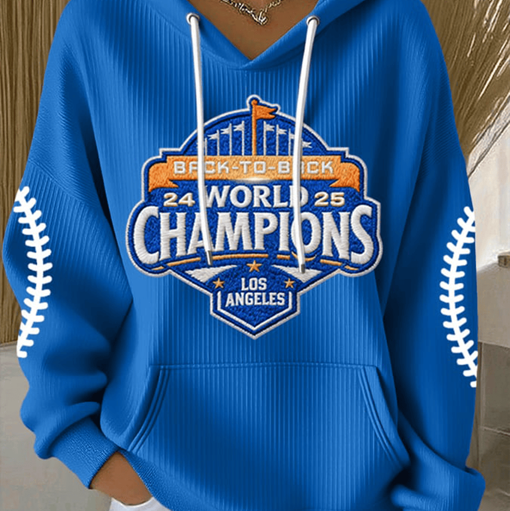 Los Angeles Dodgers Back To Back Champs Hoodie World Series Champions 2025 Baseball Fan Gifts-1