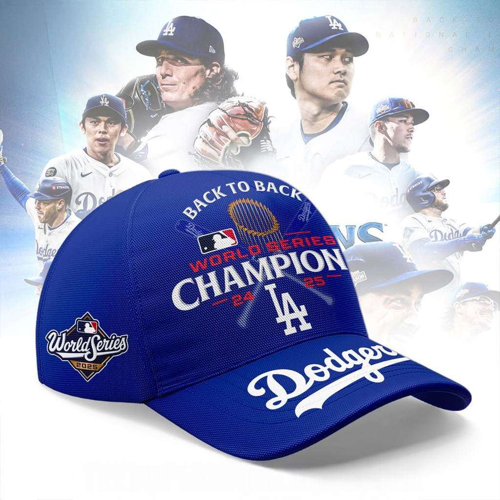 Los Angeles Dodgers Back To Back World Series Champions 2025 Hat Dodgers Merch Gifts For Fans-1 Los Angeles Dodgers Back To Back World Series Champions 2025 Hat Dodgers Merch Gifts For Fans-1