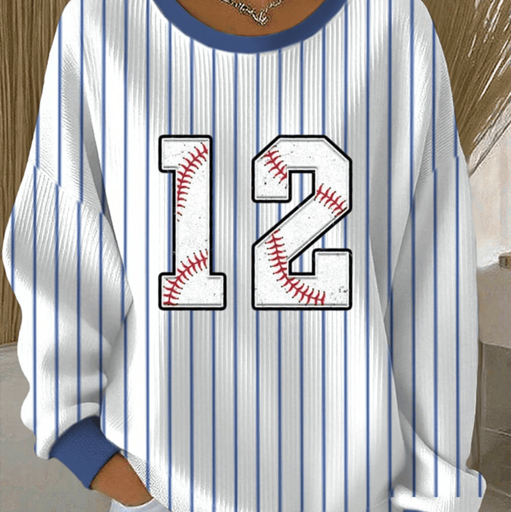 Los Angeles Dodgers Baseball Sweatshirt Number 12 Game Day Merch Gifts For Mom-1