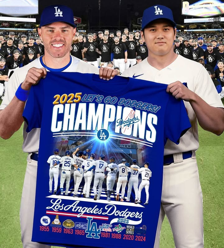 Los Angeles Dodgers Champions World Series 2025 Shirt Dodgers Championship Merch Apparel-1