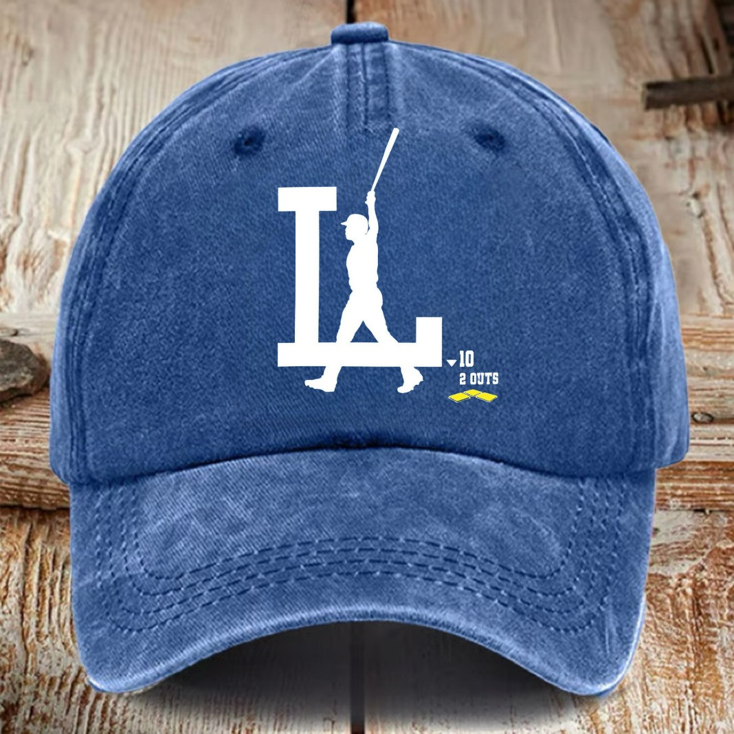 Los Angeles Dodgers Grand Slam 10 2 Hat Baseball Cap Merch Gifts For Dodgers Fans-1