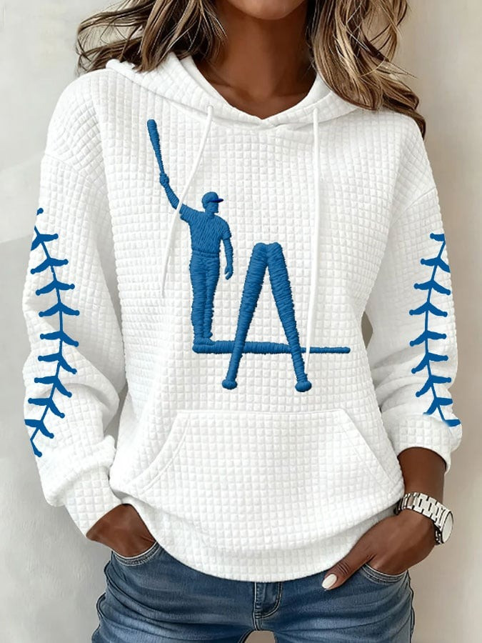 Los Angeles Dodgers Hoodie LA Dodgers Fan Merch Christmas Gifts For Baseball Lovers-1