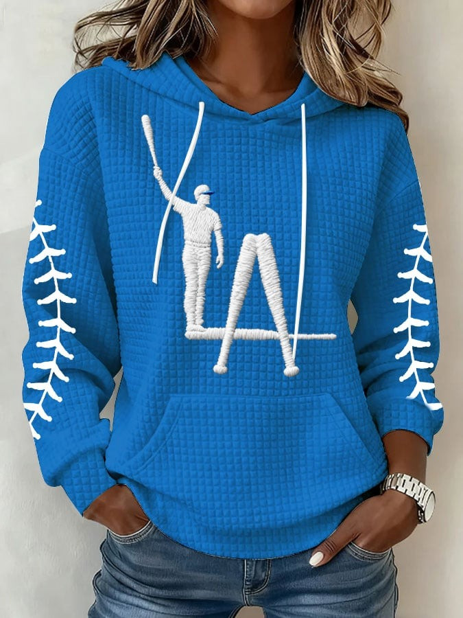 Los Angeles Dodgers Hoodie LA Dodgers Merch Unique Clothing Fan Gifts For Her-1