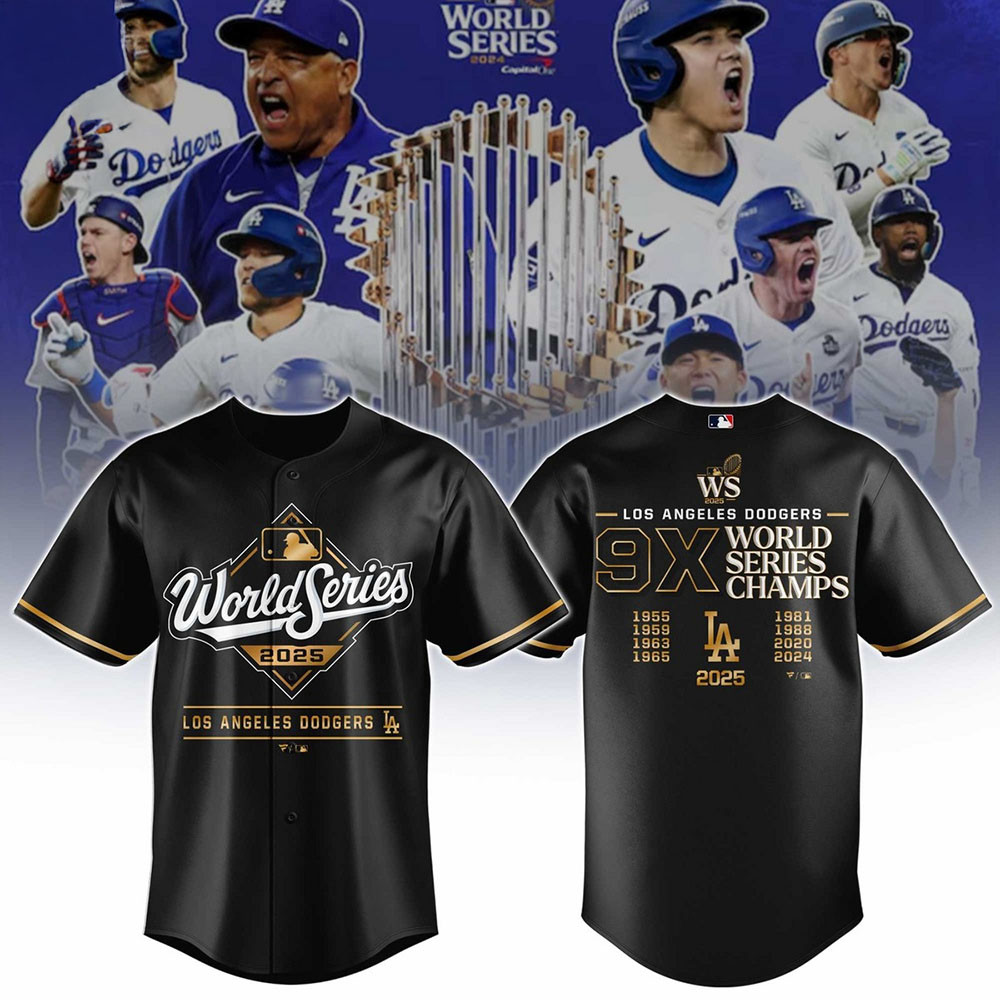 Los Angeles Dodgers Jersey 9X World Series Champs LA Dodgers World Series Merch 2025-1