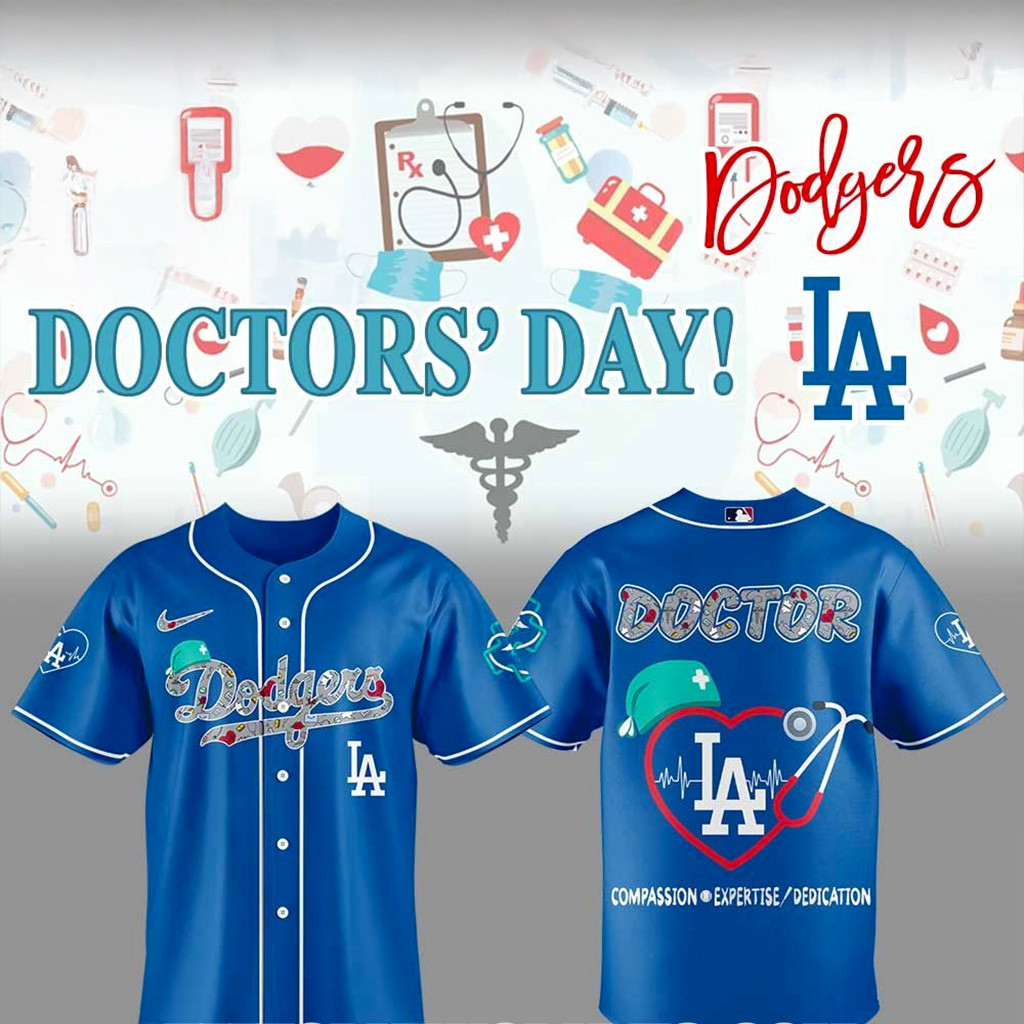 Los Angeles Dodgers National Doctors Day Jersey Dodgers Merch Gift For Men-1