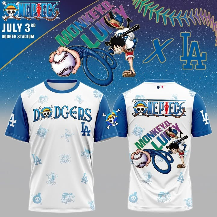 Los Angeles Dodgers  One Piece Night T-Shirt MLB Baseball Lover Dodgers Fan Gift Ideas-1