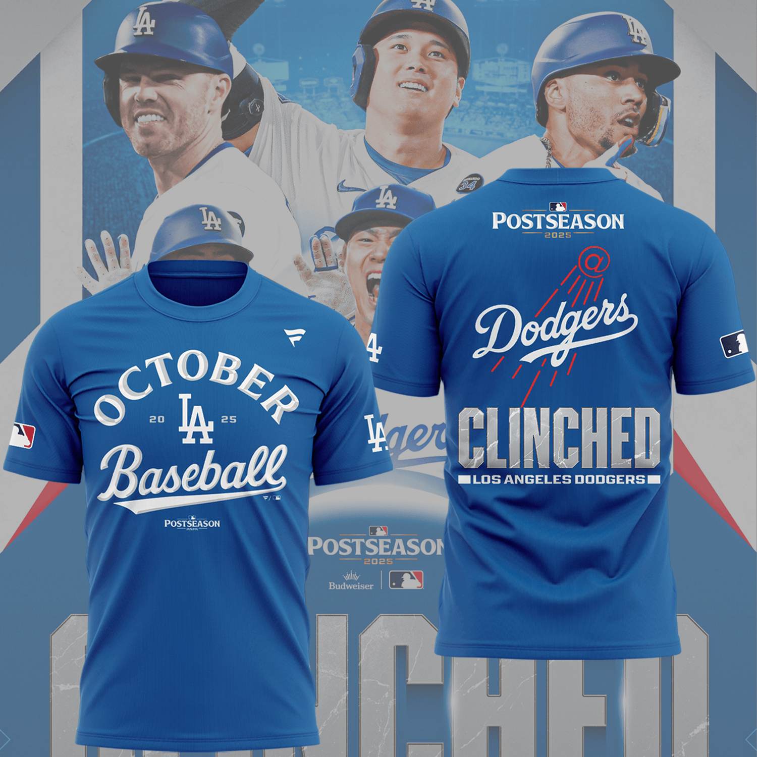 Los Angeles Dodgers Postseason 2025 Tee Shirt October 2025 Baseball Best Baseball Gifts-1