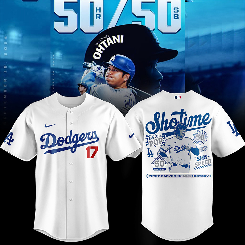 Los Angeles Dodgers Shohei Ohtani 50 50 Club Jersey Baseball Clothing Dodgers Gifts-1