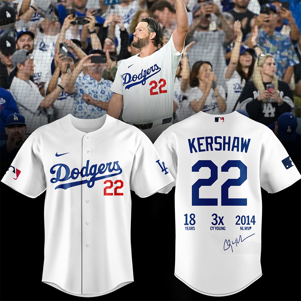 Los Angeles Dodgers Thank You Clayton Kershaw Jersey Signature Shirt Baseball Player Gifts-1 Los Angeles Dodgers Thank You Clayton Kershaw Jersey Signature Shirt Baseball Player Gifts-1
