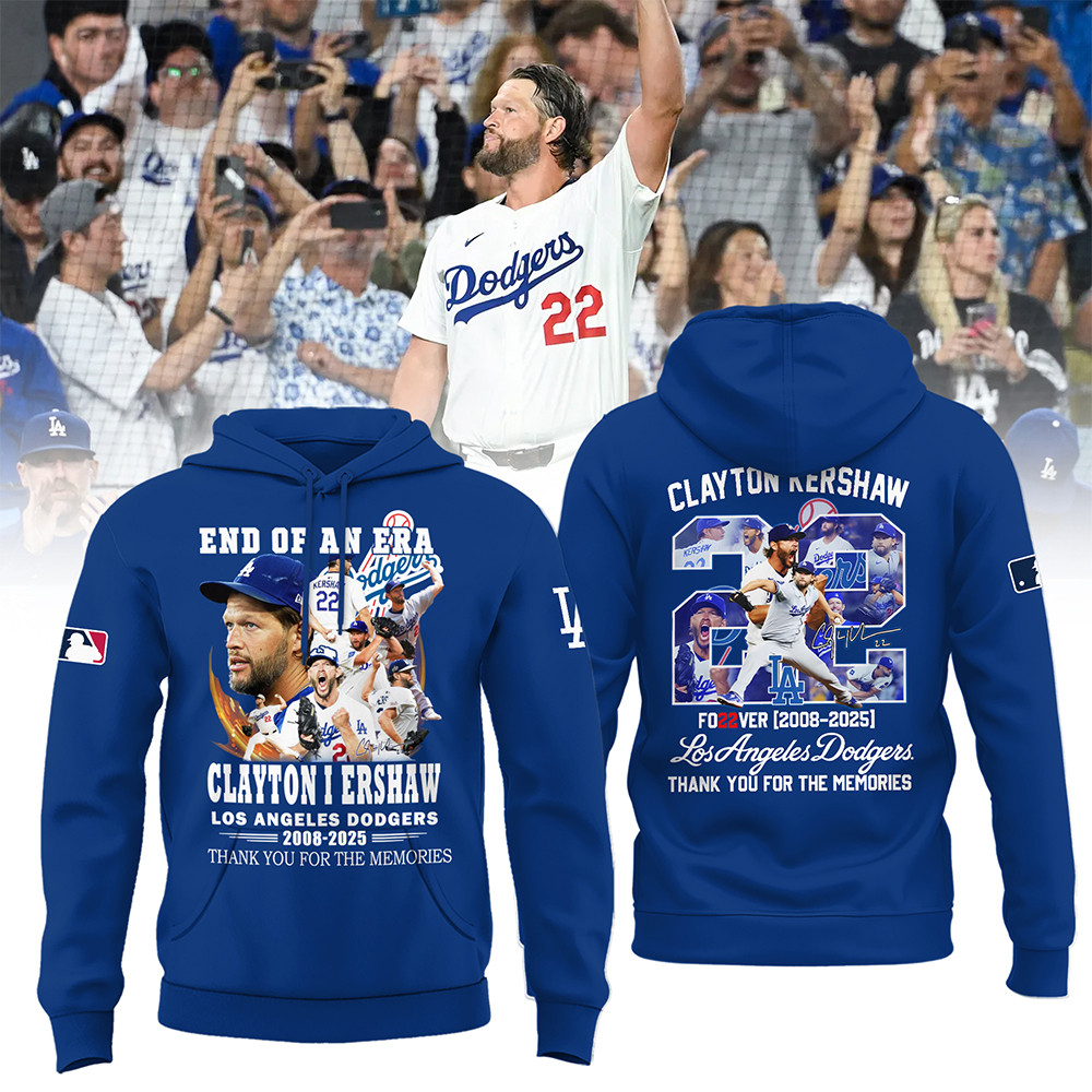 Los Angeles Dodgers Thank You Clayton Kershaw Tee Shirt End Of An Area 2008 2025 Baseball Gifts-1 Los Angeles Dodgers Thank You Clayton Kershaw Tee Shirt End Of An Area 2008 2025 Baseball Gifts-1