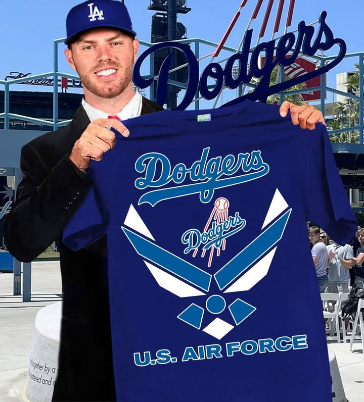 Los Angeles Dodgers U.S. Air Force T-Shirt USAF Dodgers Merch Baseball Lover Gifts For Him-1 Los Angeles Dodgers U.S. Air Force T-Shirt USAF Dodgers Merch Baseball Lover Gifts For Him-1