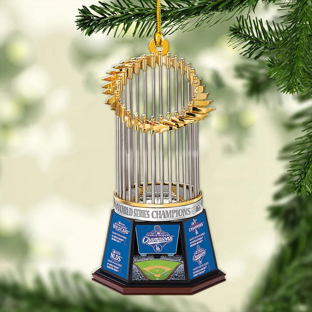 Los Angeles Dodgers World Series 2025 Acrylic Ornament Dodgers Merch Xmas Tree Ornaments-1 Los Angeles Dodgers World Series 2025 Acrylic Ornament Dodgers Merch Xmas Tree Ornaments-1