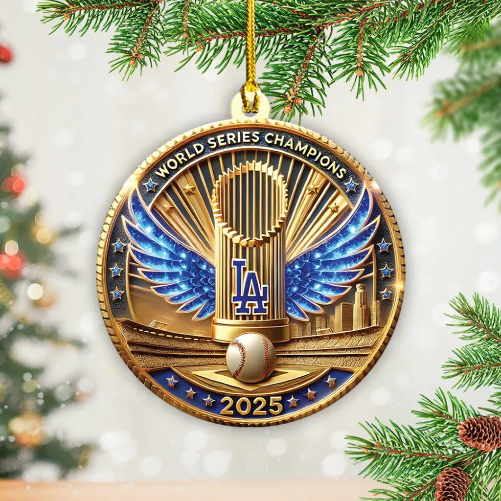 Los Angeles Dodgers World Series 2025 Christmas Ornament Xmas Decor Christmas Gifts For Fans-1 Los Angeles Dodgers World Series 2025 Christmas Ornament Xmas Decor Christmas Gifts For Fans-1