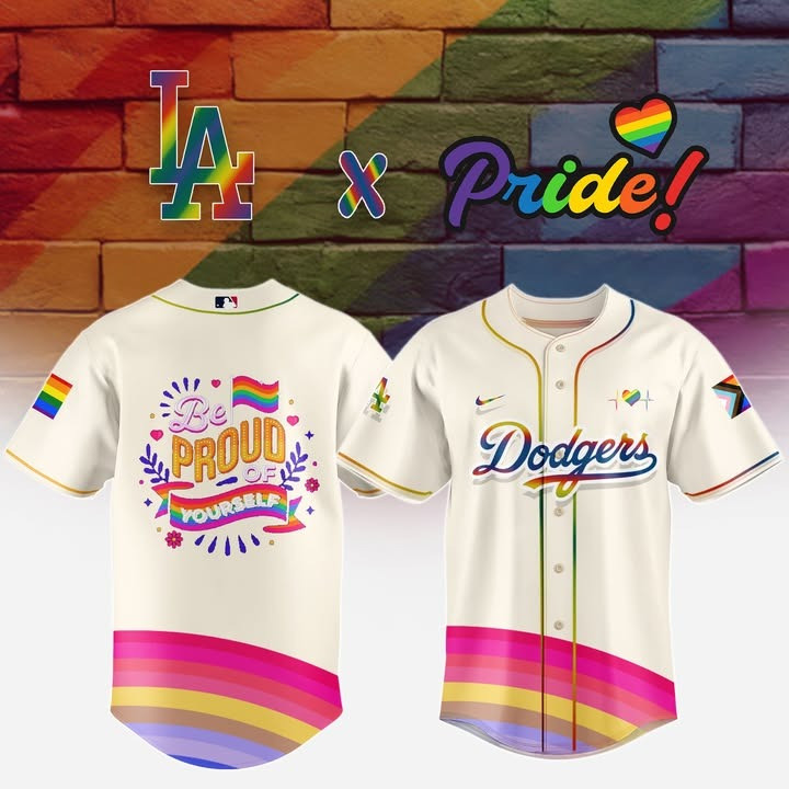 Los Angeles Dodgers x Pride Month 2025 Jersey Be Proud Of Yourself Dodgers Fan Pride Merch-1 Los Angeles Dodgers x Pride Month 2025 Jersey Be Proud Of Yourself Dodgers Fan Pride Merch-1