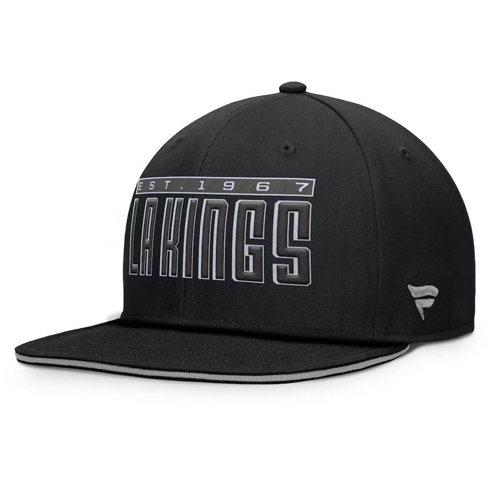 Los Angeles Kings Fanatics Black Gino Flatbrim Snapback Hat Presents For Hockey Fans-1 Los Angeles Kings Fanatics Black Gino Flatbrim Snapback Hat Presents For Hockey Fans-1