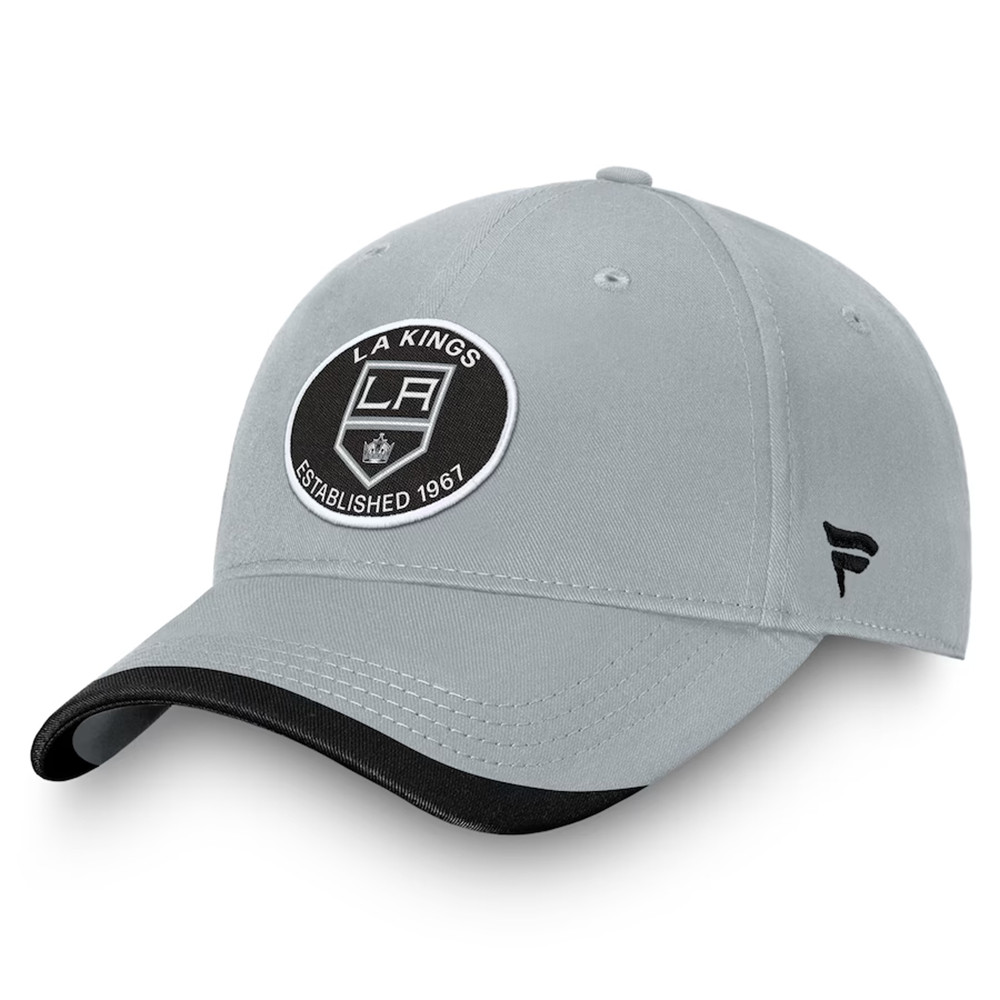 Los Angeles Kings Fanatics Silver Adjustable Hat Great Gifts For Hockey Fans-1