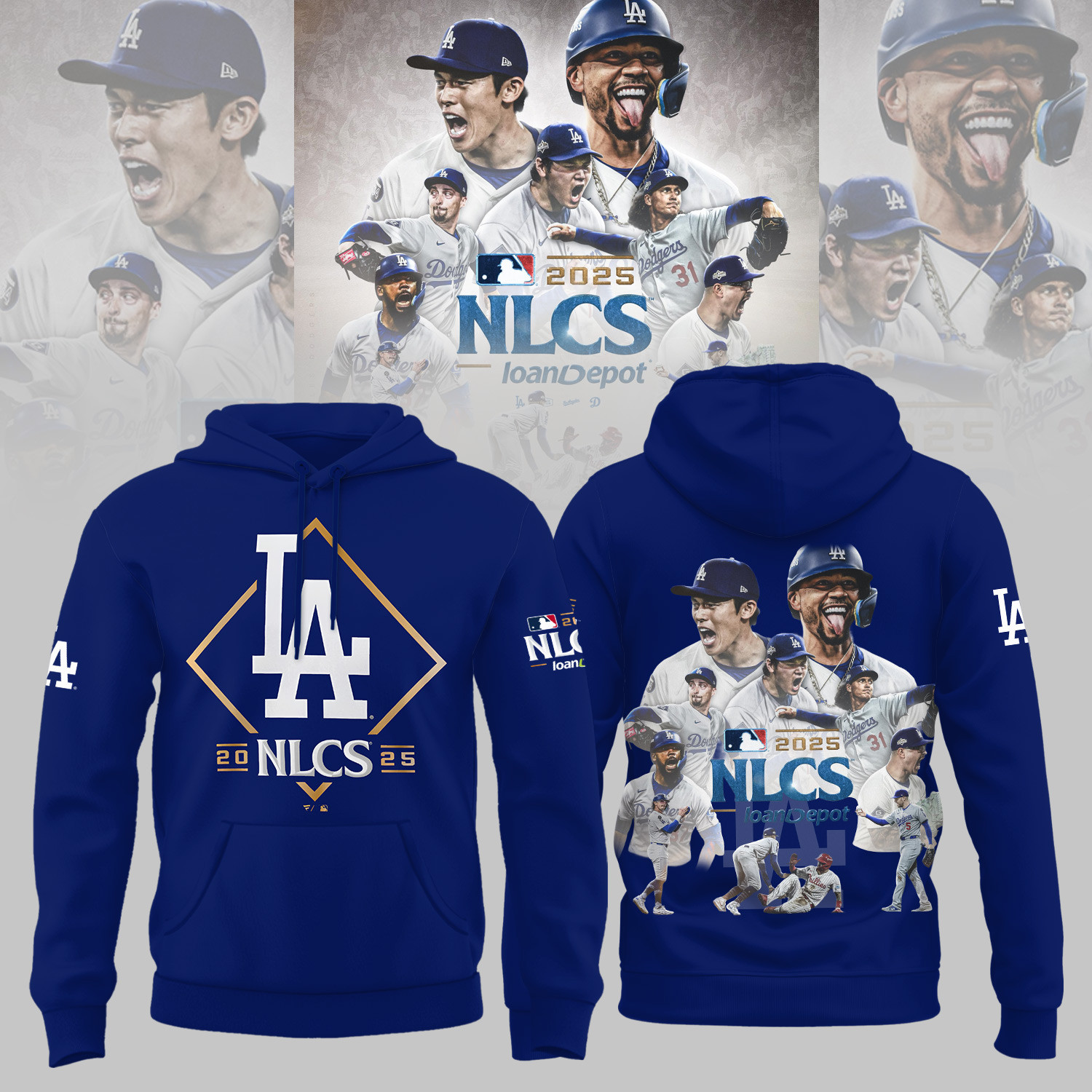 Los Angeles NLCS 2025 Hoodie La Dodgers Team Apparel Gifts For Baseball Players-1 Los Angeles NLCS 2025 Hoodie La Dodgers Team Apparel Gifts For Baseball Players-1
