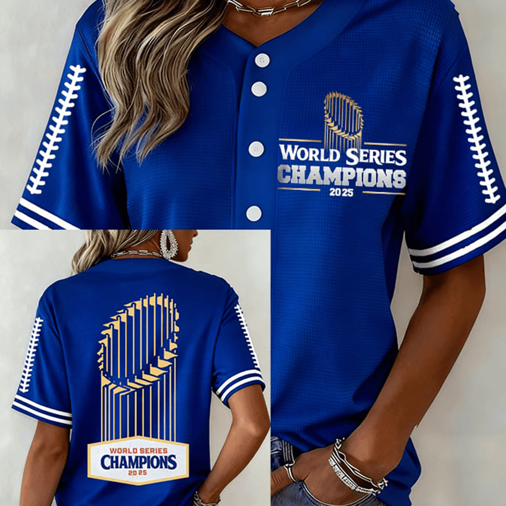 Los Angeles World Series Champs 2025 Jersey Dodgers Champions Merch Sport Fan Gifts-1