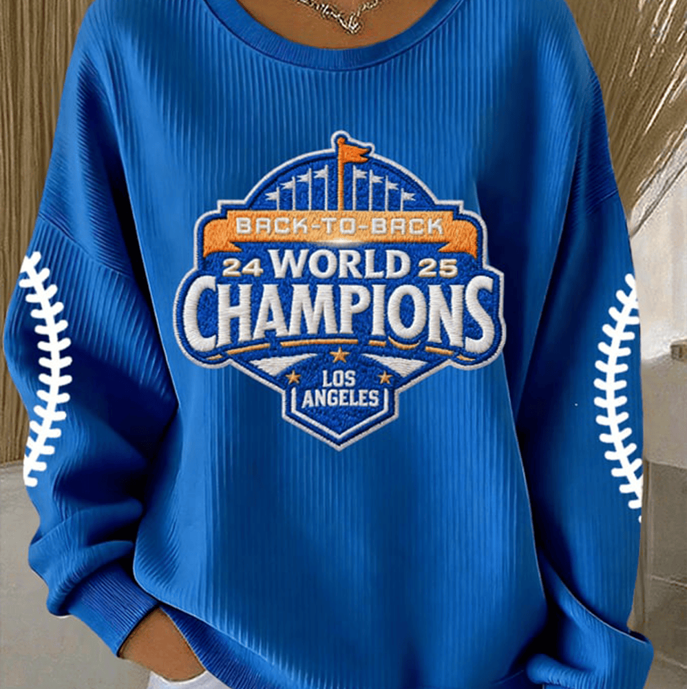 Los Angeles World Series Champs 2025 Sweatshirt Back To Back Champions Sport Fan Gifts-1