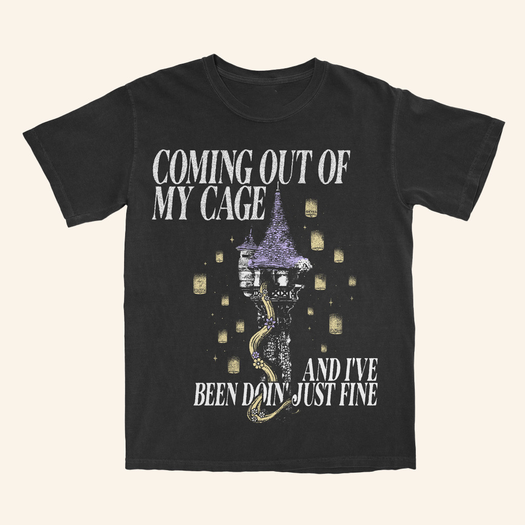 Lost Bros Trading Co Merch Coming Out Of My Cage T-Shirt Rapunzel Shirt Gifts For Sister-1