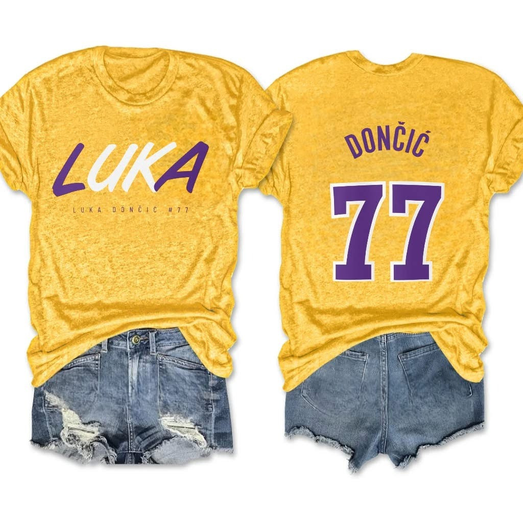 Luka Doncic Lakers Women's T-Shirt Los Angeles Lakers Luka Doncic Fan Merch Gifts For Her-1