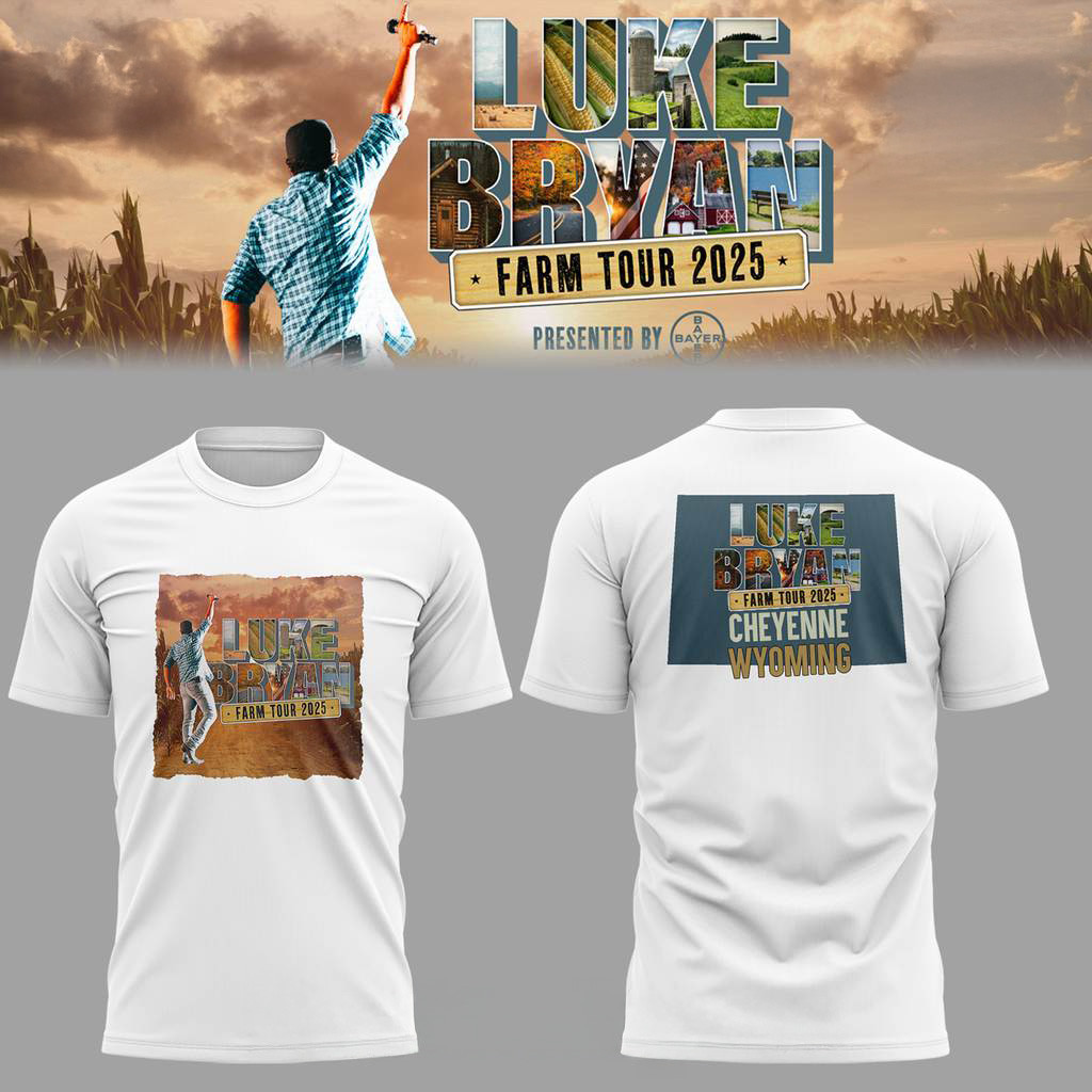 Luke Bryan Farm Tour 2025 In Cheyenne T-Shirt Fan Merch Christmas Gifts For Son-1