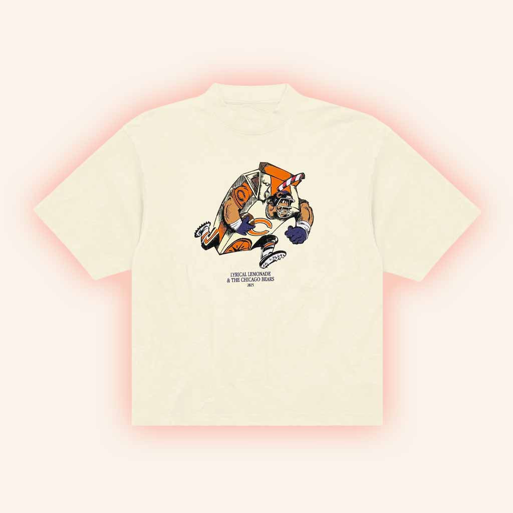 Lyrical Lemonade Merch The Chicago Bears Cartoon Man T-Shirt Christmas Gift For Friend-1