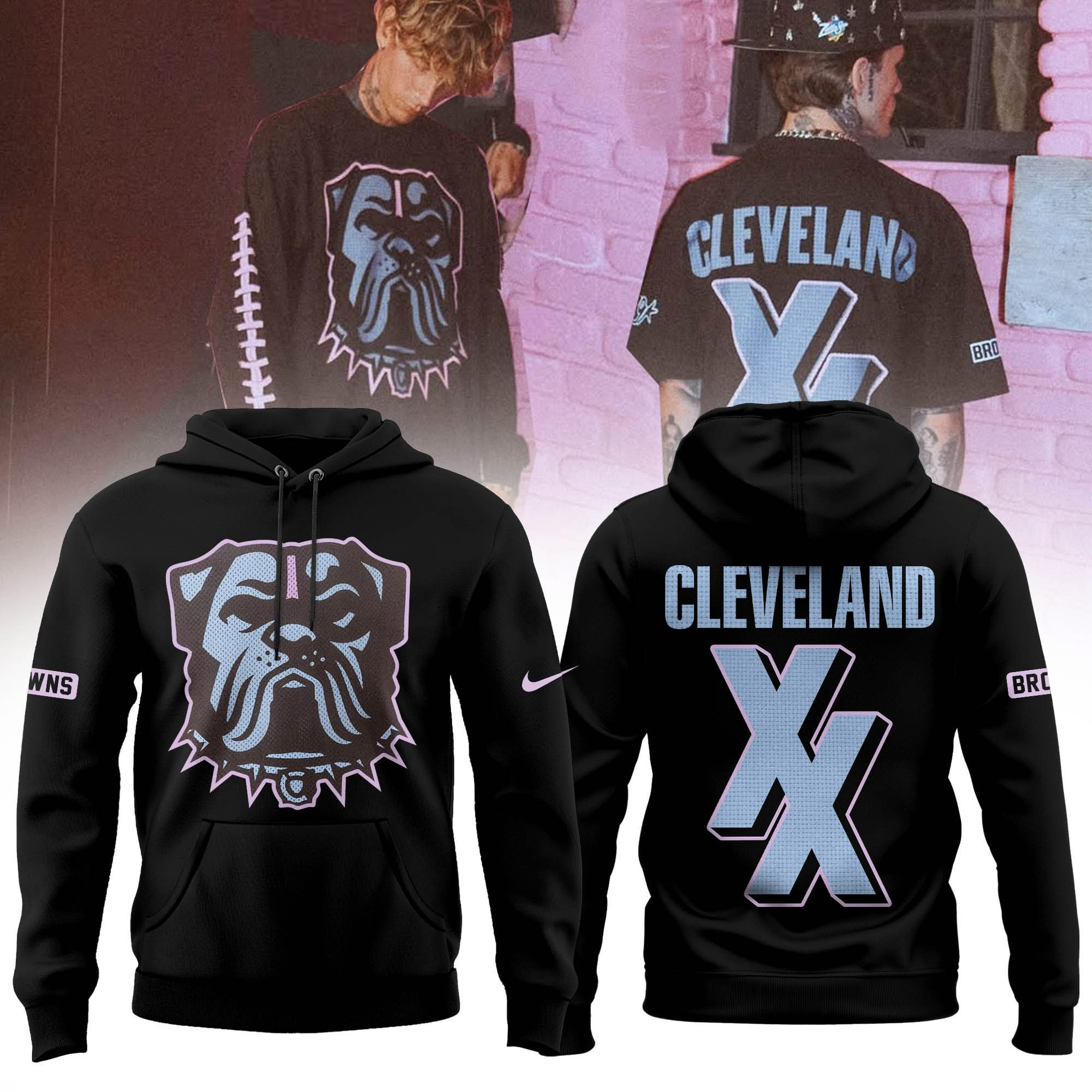 MGK Browns Merch MGK x Cleveland Browns XX Hoodie Best Gifts For Fans For Him Her-1