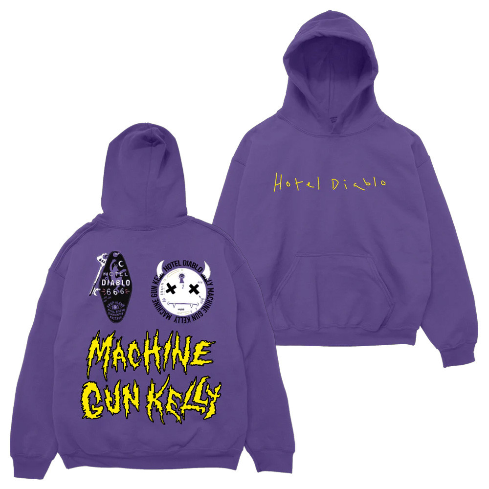 MGK Merch Hotel Diablo Anniversary Hoodie Machine Gun Kelly Concert Tour Fan Merch-1