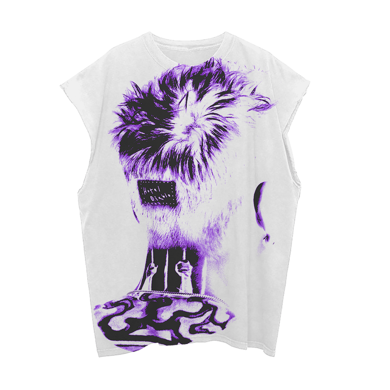 MGK Merch Pink Hotel Diablo Cut Off Tank Top Machine Gun Kelly Merchandise-1