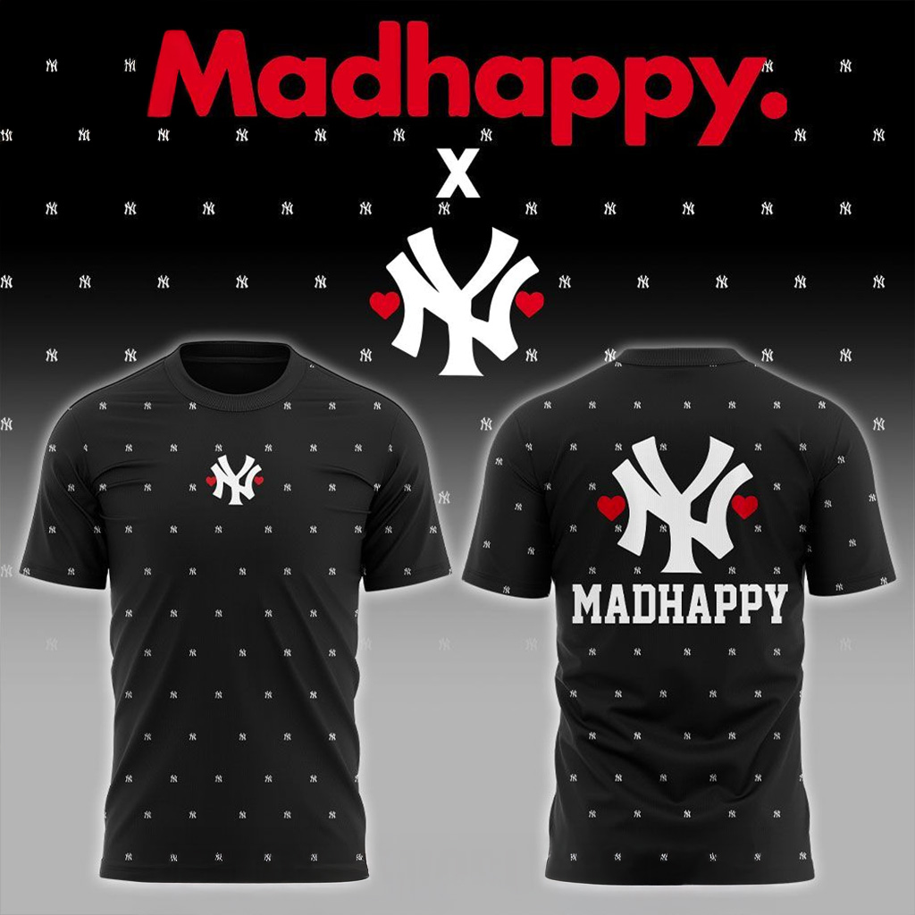 Madhappy X New York Yankees T-Shirt Madhappy Merch Best Gift For Him-1