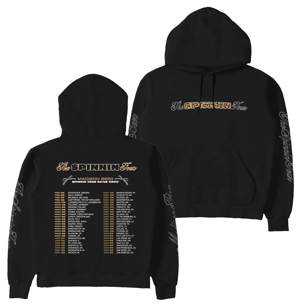 Madison Beer Merch Spinnin Tour Cheetah Black Hoodie Music Lovers Fans Gifts Gifts For Besties-1 Madison Beer Merch Spinnin Tour Cheetah Black Hoodie Music Lovers Fans Gifts Gifts For Besties-1