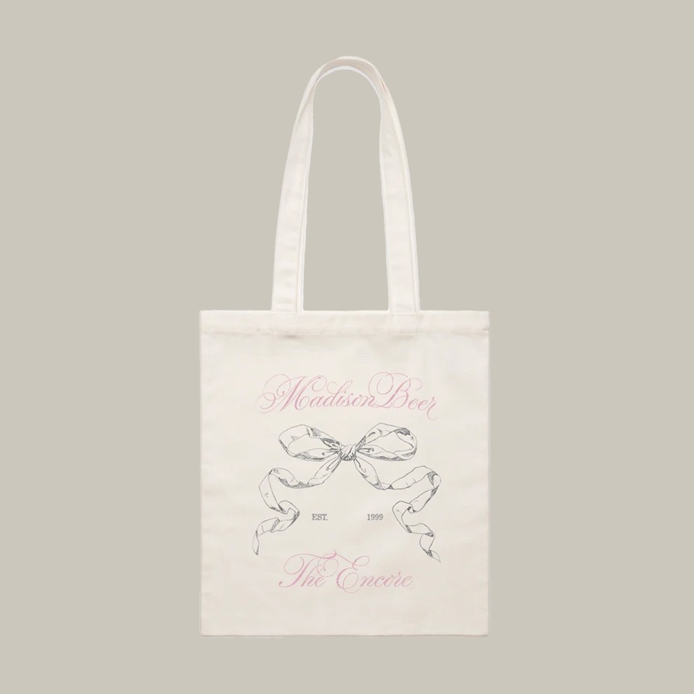 Madison Beer Merch Tote Bag The Encore Bag Ribbon Design Madison Beer Lover Gifts-1