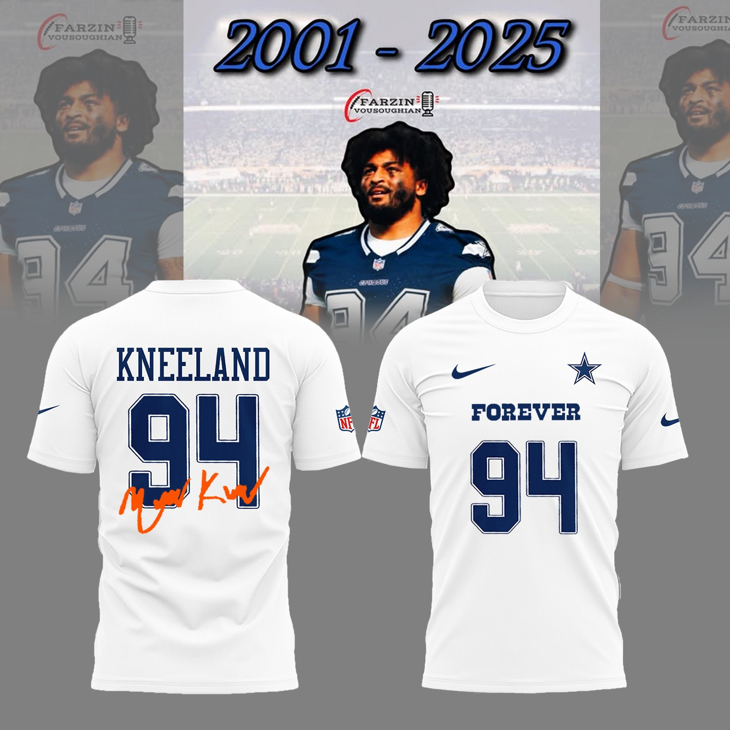 Marshawn Kneeland T-Shirt Forever 94 Signature Shirt Gifts For Marshawn Kneeland Lovers-1