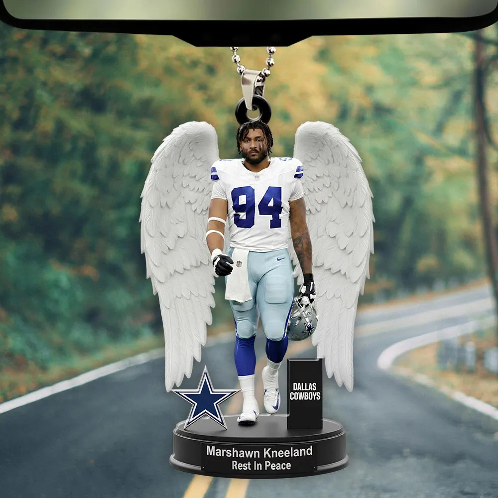 Marshawn Kneeland X Dallas Cowboy Car Ornaments Dallas Merch Gifts For Football Fan-1 Marshawn Kneeland X Dallas Cowboy Car Ornaments Dallas Merch Gifts For Football Fan-1