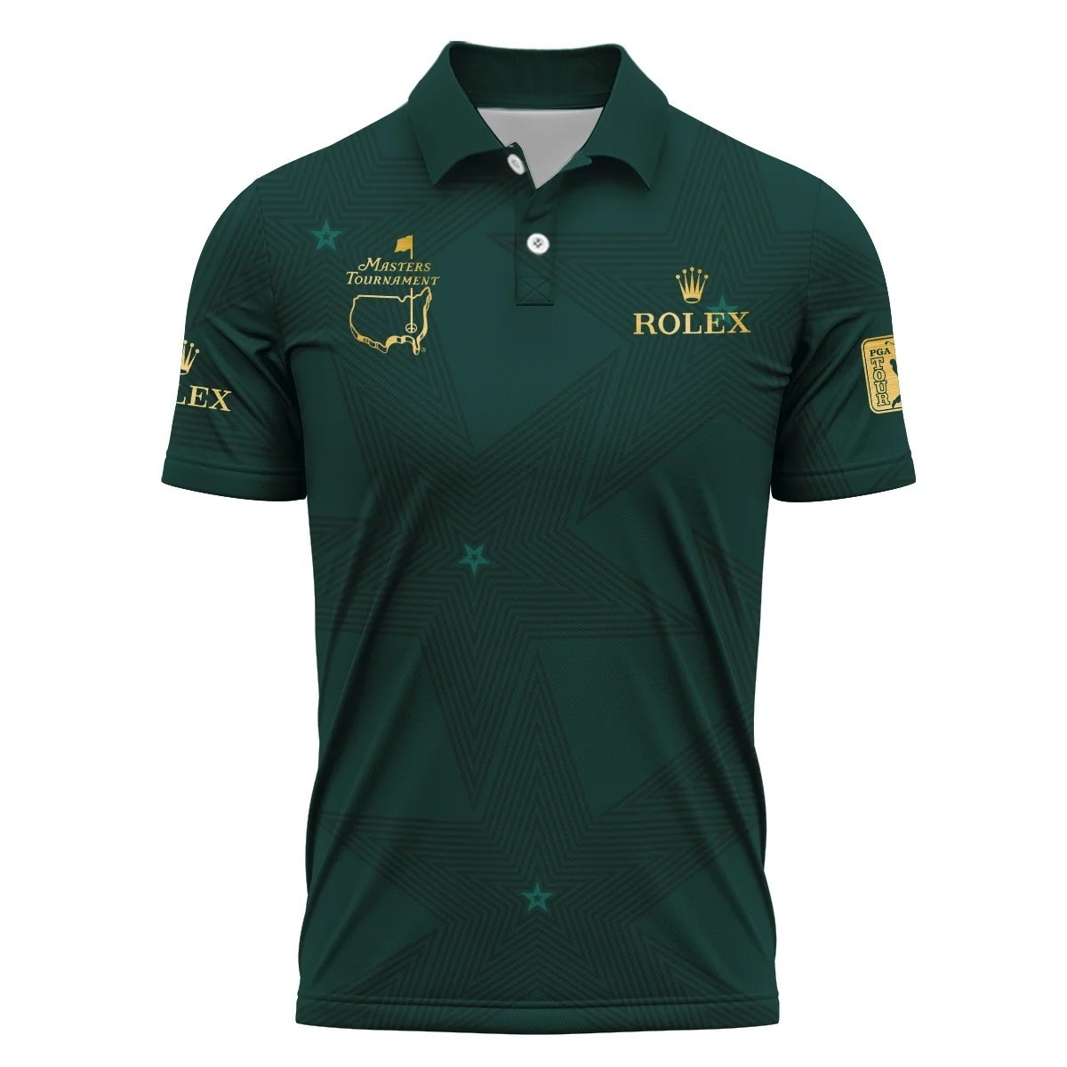 Masters Tournament 2025 Golf Polo Shirt Rolex The Masters Merch Mens Golf Apparel-1