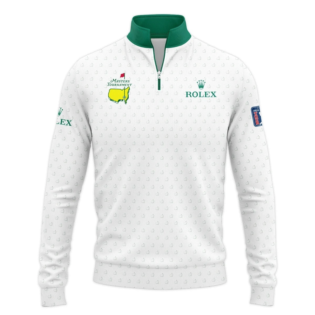 Masters Tournament 2025 Golf Quarter-Zip Jacket Shirt Rolex Masters Golf Merch Apparel-1