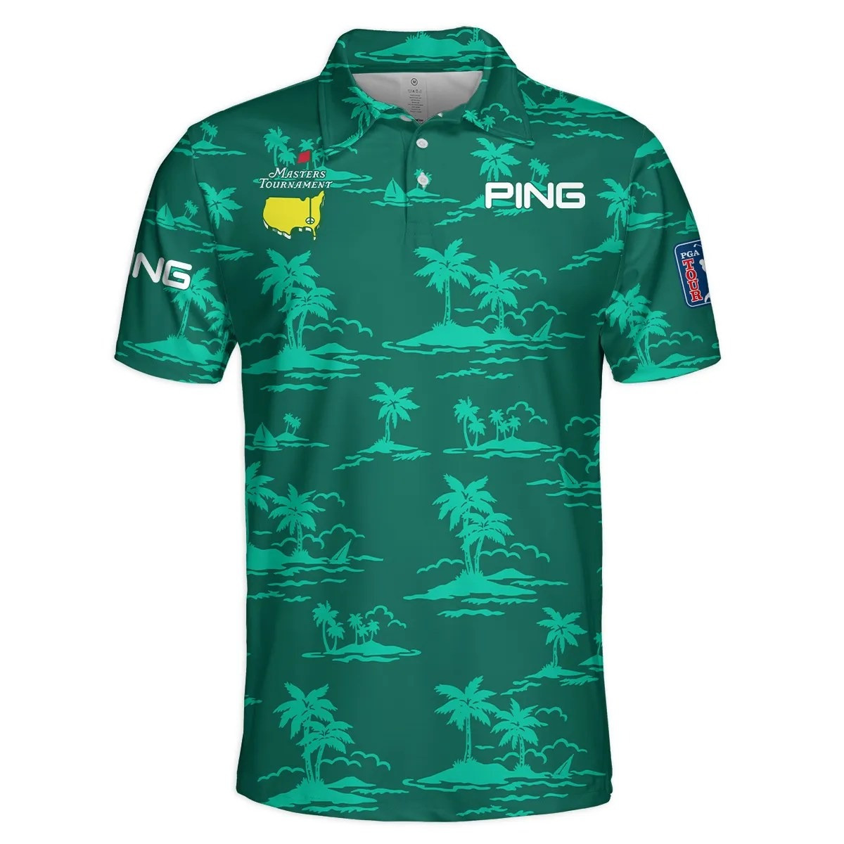 Masters Tournament Golf Polo Shirt Teal Green Ping Masters Golf Merch Gifts For Dad-1 Masters Tournament Golf Polo Shirt Teal Green Ping Masters Golf Merch Gifts For Dad-1