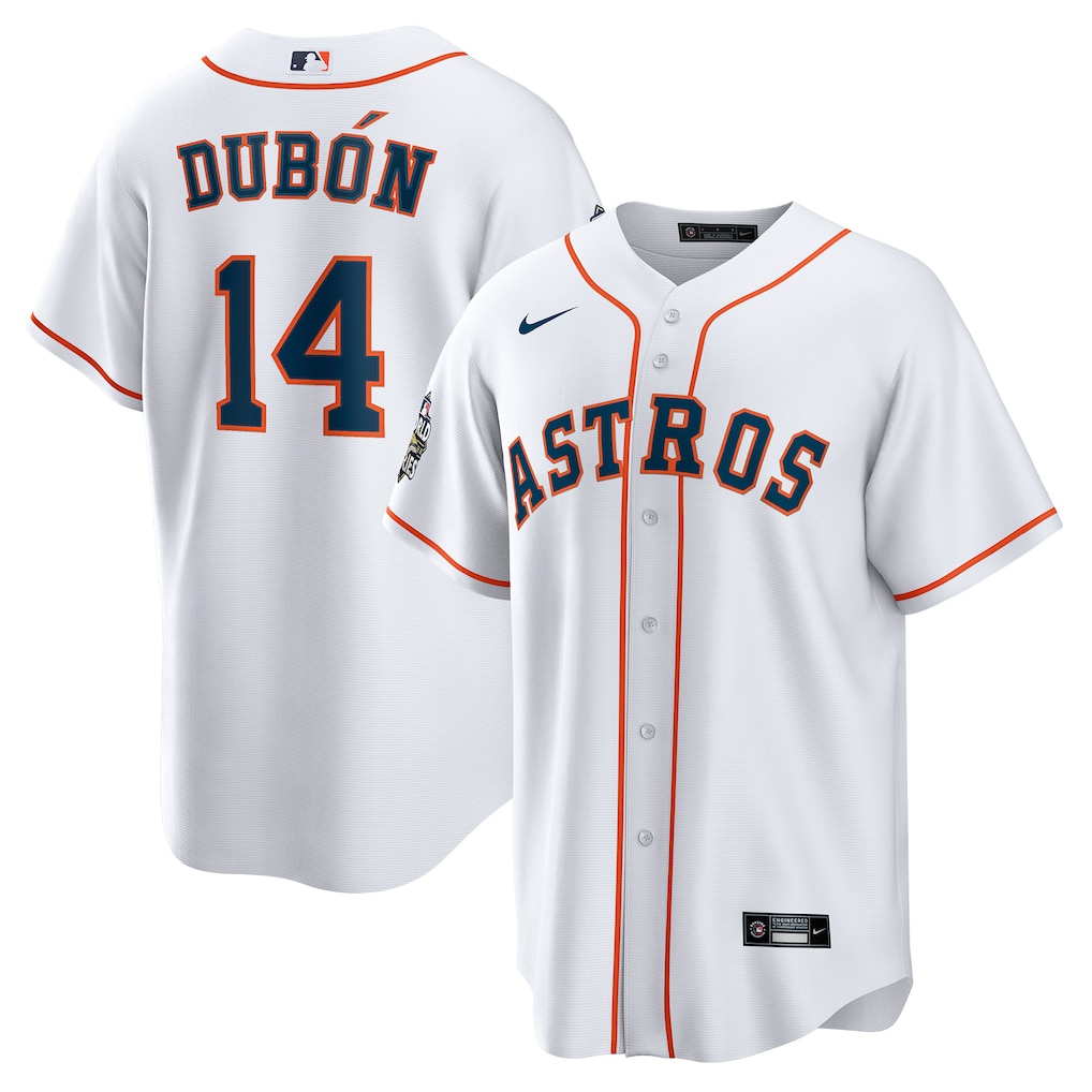 Mauricio DubÃ³n Houston Astros Nike Home Replica Player Jersey - White-1