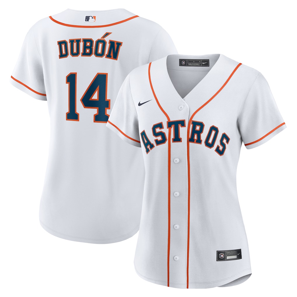 Mauricio Dubón Houston Astros Nike Women's Home Replica Jersey - White-1 Mauricio Dubón Houston Astros Nike Women's Home Replica Jersey - White-1